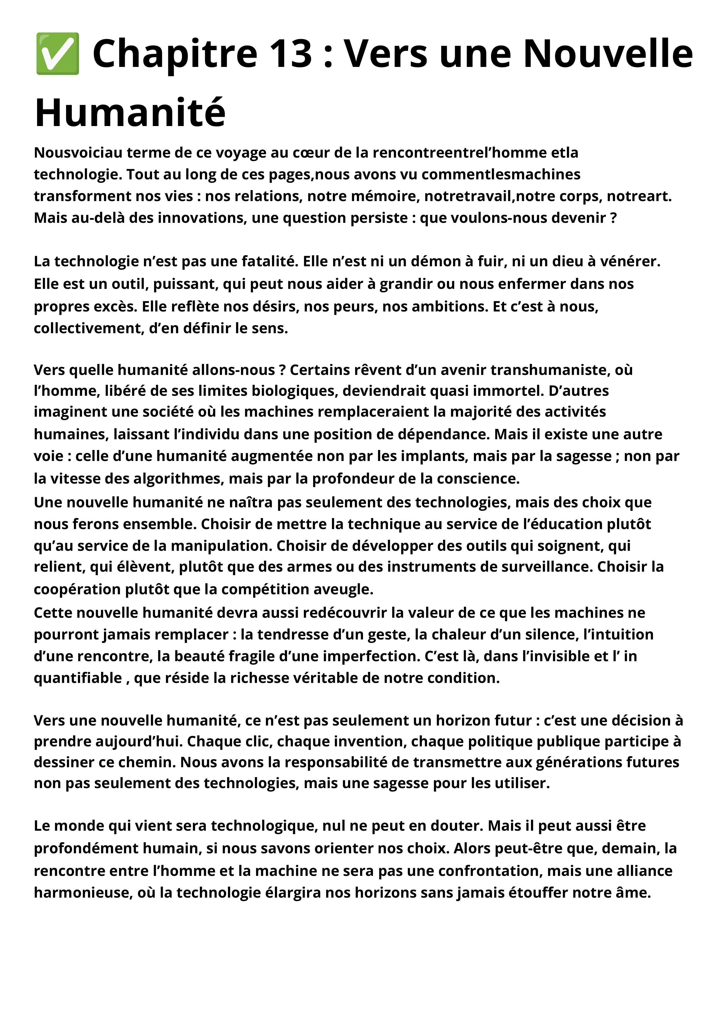 Quand la Technologie rencontre l’Ame