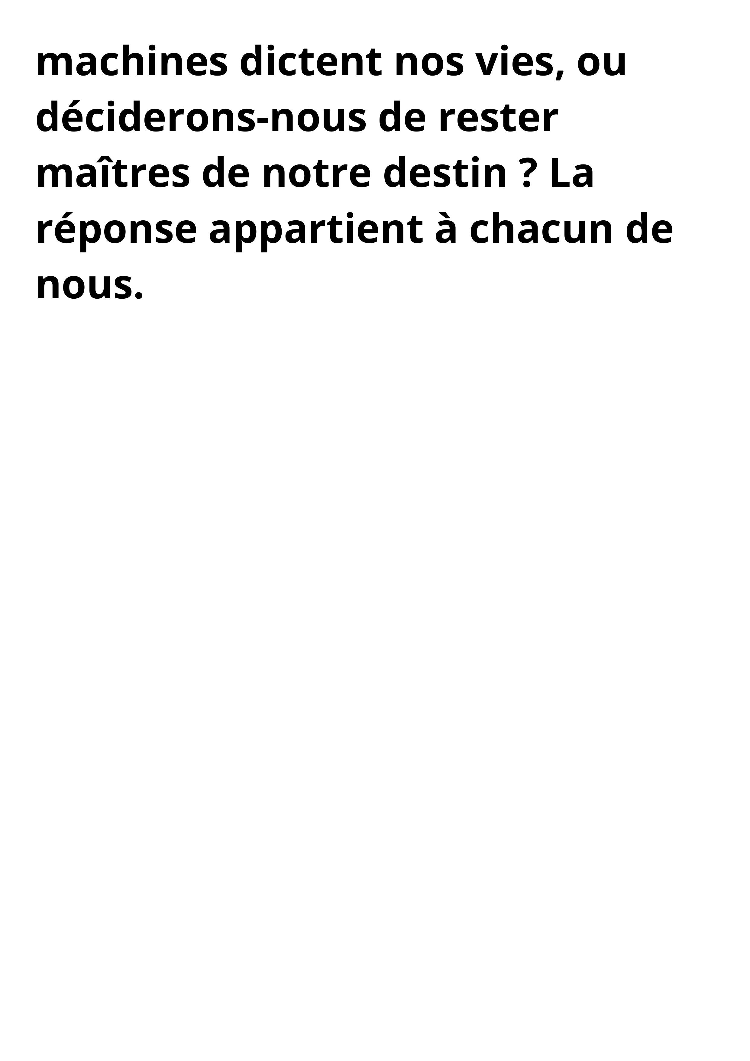 Quand la Technologie rencontre l’Ame