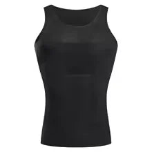 Herren Kompressions-Body Shaper Weste Nahtloses Abnehm-Tanktop Taillentrainer Bauchkontrolle Unterhemd Shapewear Gewichtsverlust Shirt