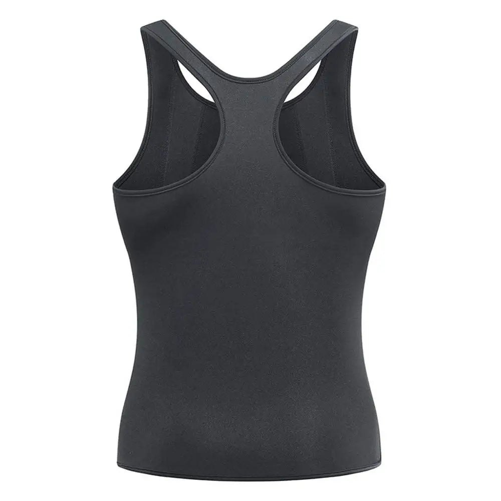 Men Abdomen Reducer Body Shaper Promote Sweat Sauna Vest Fitness Waist Trainer Belly Slimming Shapewear Fat Burner Tank Top