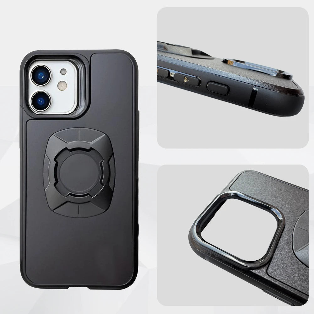 Twsit Lock Handyhülle Halterung Motorrad Fahrrad iPhone Hülle Quick Lock Passend für Quad System Telefonhalterung/Halterung 14 15 16 Pro Max
