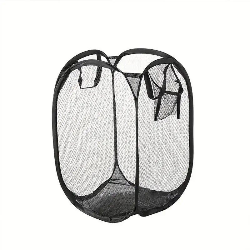 Mesh Pop-up Laundry Basket – Foldable & Large Capacity