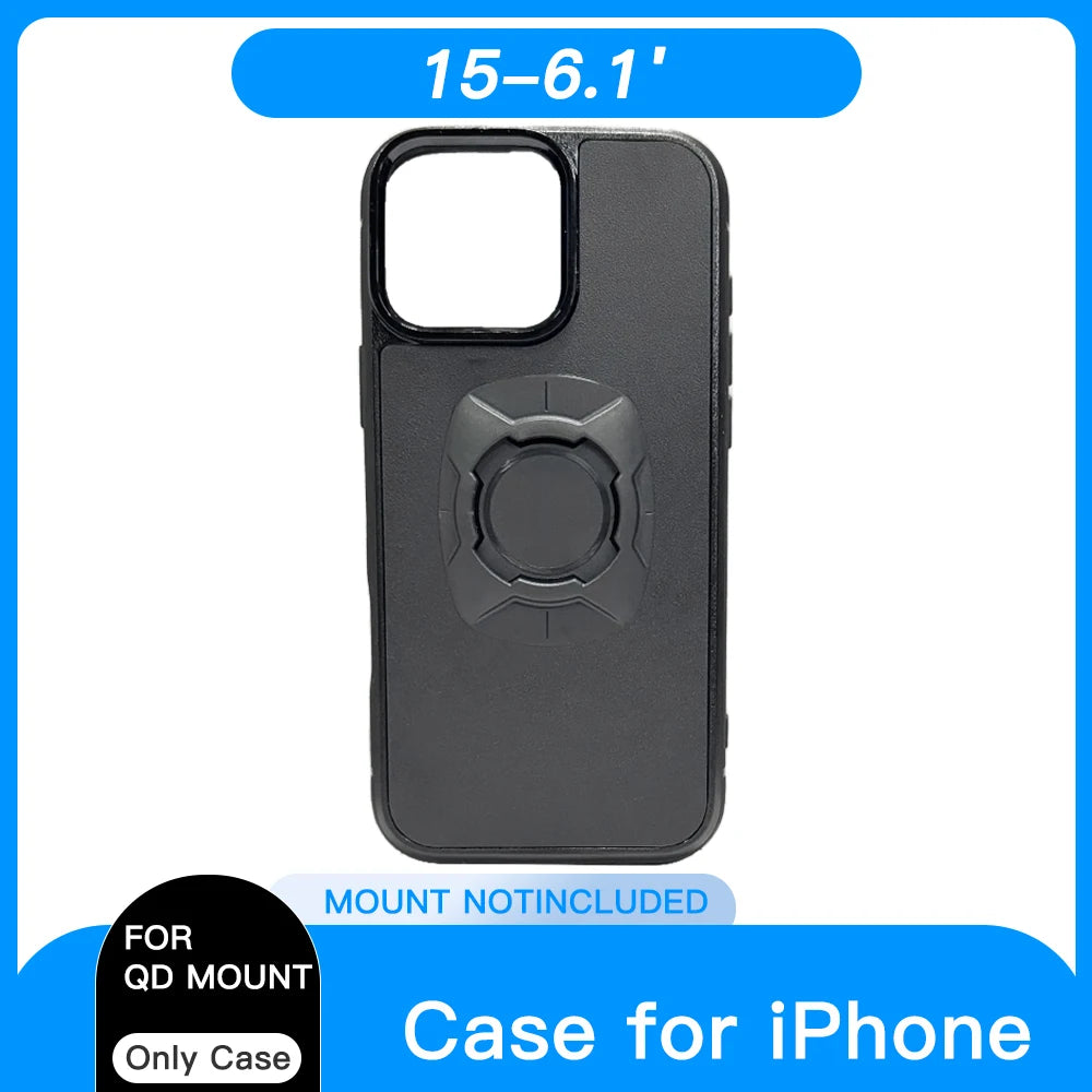 Twsit Lock Handyhülle Halterung Motorrad Fahrrad iPhone Hülle Quick Lock Passend für Quad System Telefonhalterung/Halterung 14 15 16 Pro Max