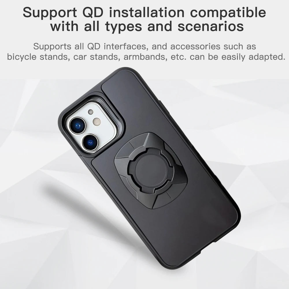 Twsit Lock Handyhülle Halterung Motorrad Fahrrad iPhone Hülle Quick Lock Passend für Quad System Telefonhalterung/Halterung 14 15 16 Pro Max